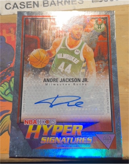 2025 Topps Hoops Hyper Signatures #HHS-AJJ Andre Jackson Jr. — front