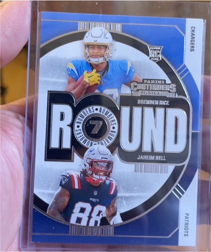 2024 Panini Contenders Round Numbers #22 Brenden Rice Jaheim Bell — front