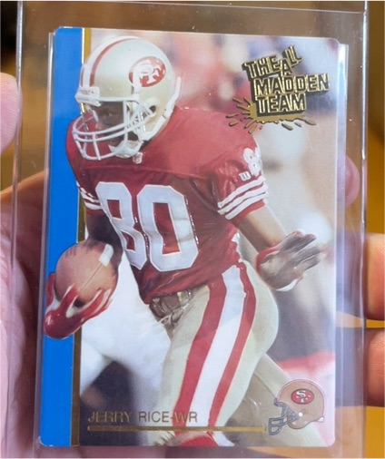 1990 Action Packed All-Madden Team #2 Jerry Rice — front