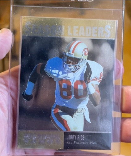 1996 Upper Deck #218 Season Leaders Jerry Rice — front