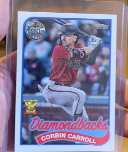 2024 Topps Series 1 1989 35th Anniversary #89B-99 Corbin Carroll — front