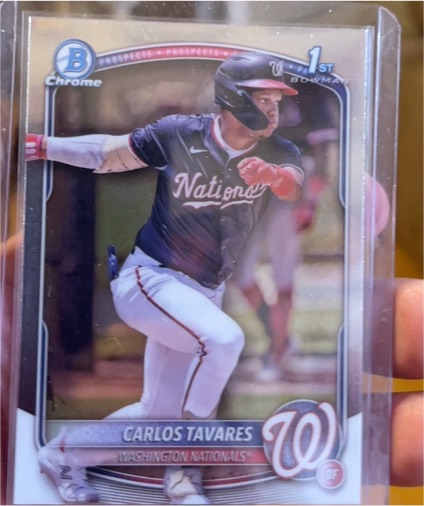 2025 Bowman Chrome #BCP-28 Carlos Tavares — front