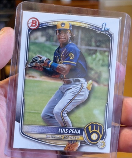 2025 Bowman #BP-38 Luis Pena — front