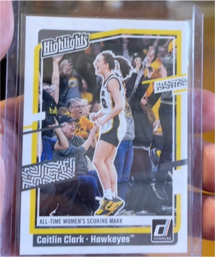 2024 Panini Donruss Caitlin Clark Collection Highlights #H10 Iowa Hawkeyes — front