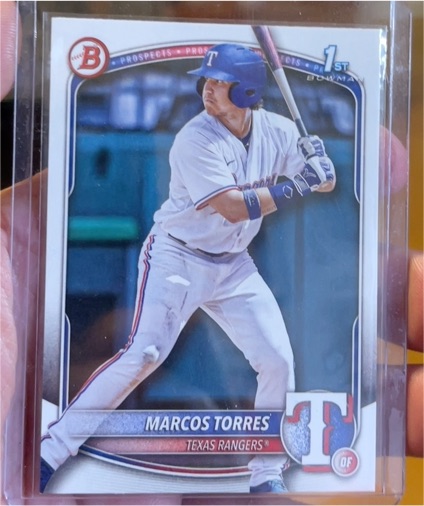 2025 Bowman Prospects 1st #BP-94 Marcos Torres — front