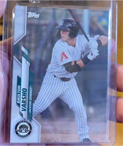 2020 Topps Pro Debut #PD-21 Daulton Varsho Jackson Generals — front