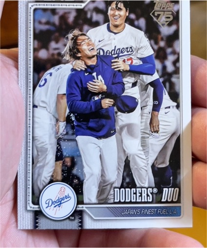 2026 Topps Series 1 #265 Dodgers Duo — front