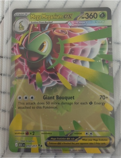 2026 Pokémon Mega Meganium ex #010 Ascended Heroes — front