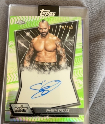 2022 Topps Chrome WWE NXT #NXT-SHA Shawn Spears — front