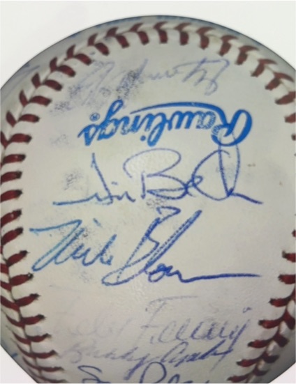 2009 Rawlings San Francisco Giants Team Signed Baseball Madison Bumgarner — front