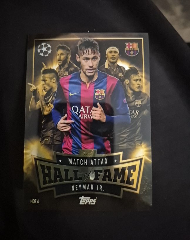 2025 Topps Match Attax Hall of Fame #HOF4 Neymar Jr. — front