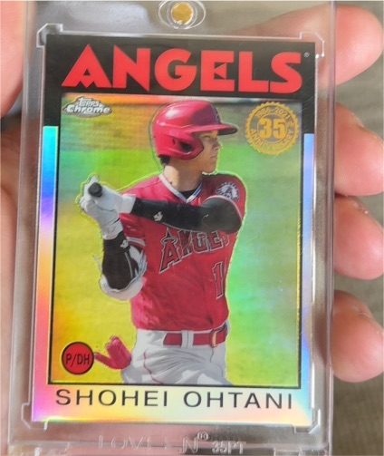 2021 Topps Chrome 1986 #86BC-9 Shohei Ohtani — front