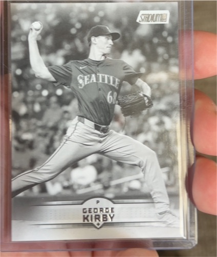 2025 Topps Stadium Club Black and White #134 George Kirby — front