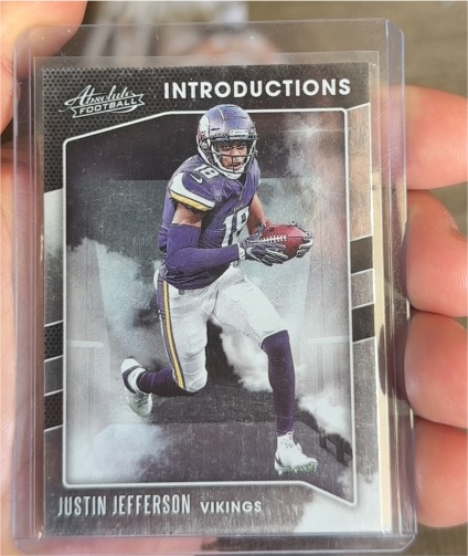 2020 Panini Absolute Introductions #I-JUJ Justin Jefferson — front