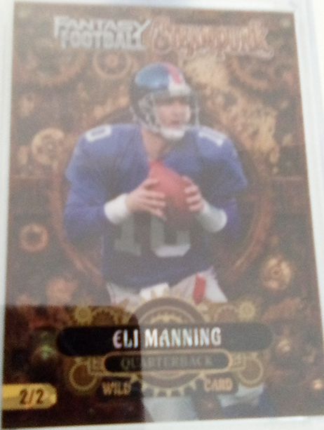 2026 Wild Card Fantasy Football Steampunk #2/2 Eli Manning — front