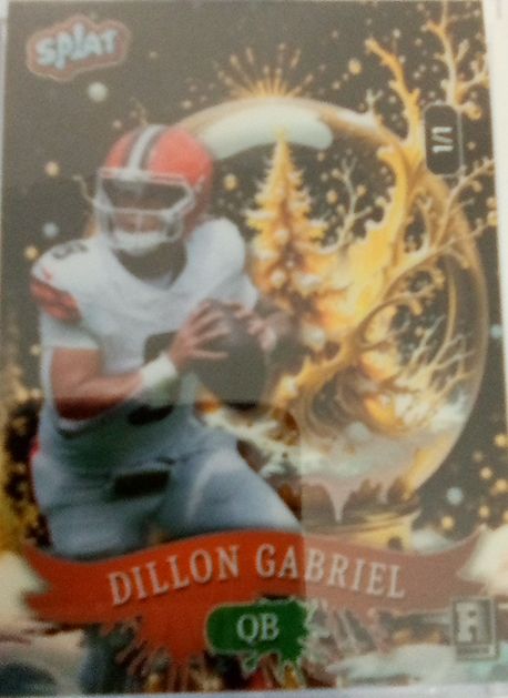 2025 Wild Card Splat #Splat Dillon Gabriel — front