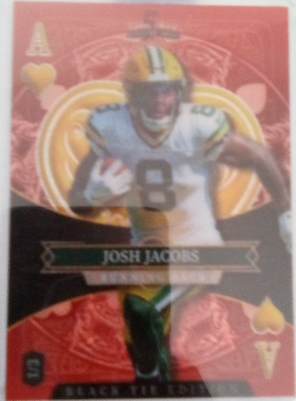 2026 Wild Card Black Tie Edition #Ace of Diamonds Josh Jacobs — front