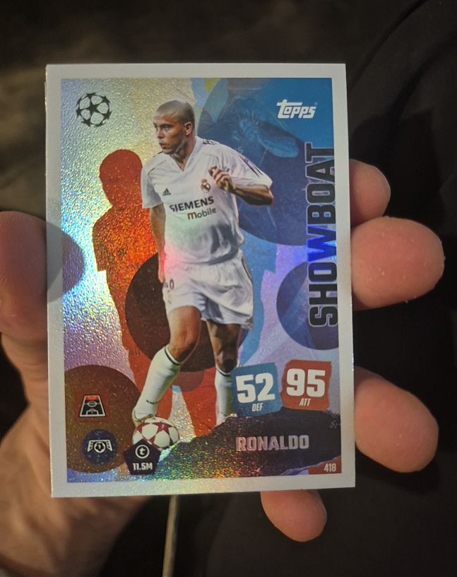 2025 Topps Match Attax #418 Ronaldo Showboat Real Madrid — front