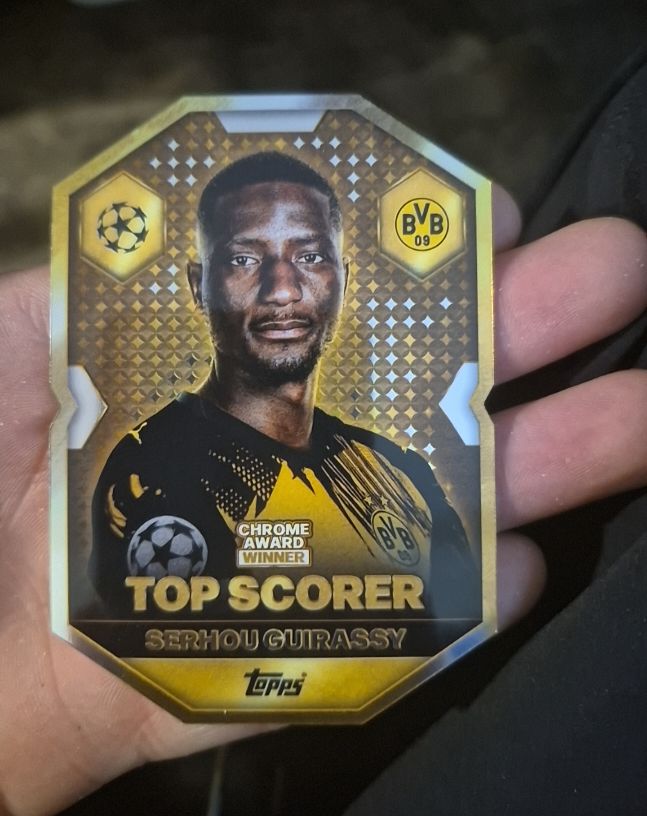 2024 Topps UEFA Champions League Chrome Award Winner #CA-9 Serhou Guirassy — front