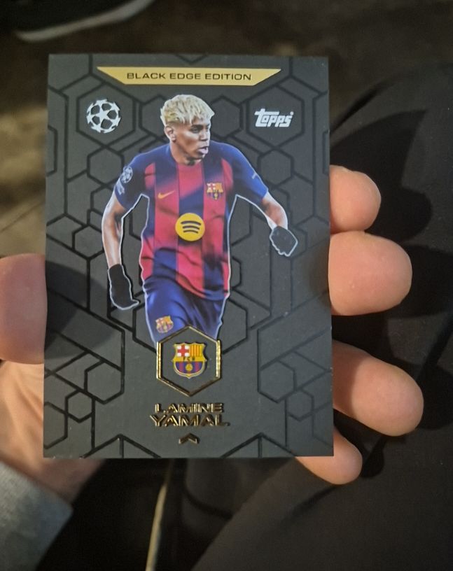 2024 Topps Black Edge Edition UEFA Champions League #BEM-15 Lamine Yamal — front