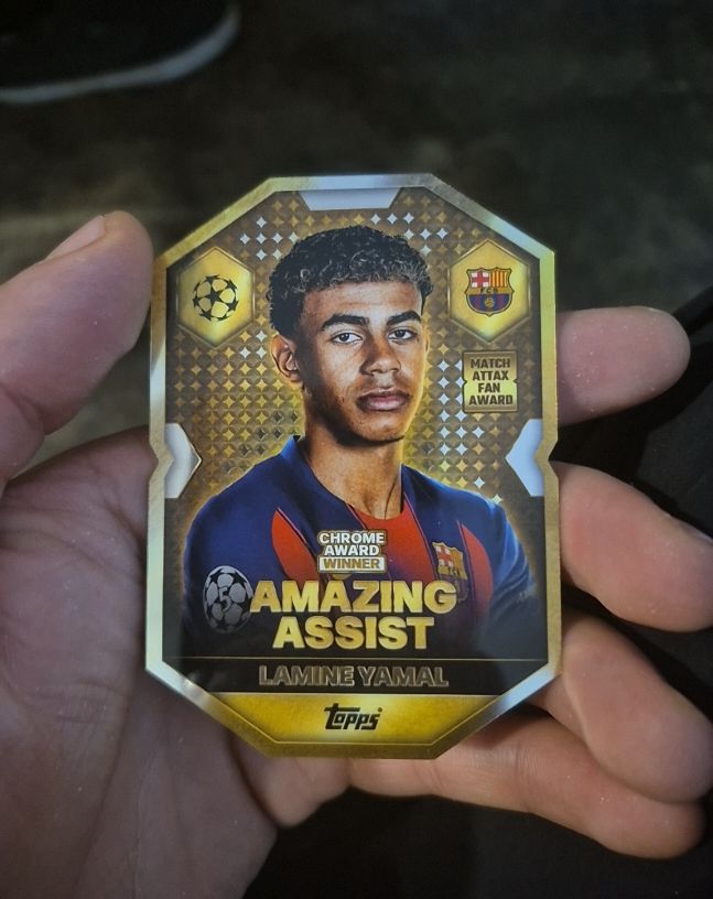 2025 Topps Match Attax 25/26 #285 Lamine Yamal Amazing Assist — front