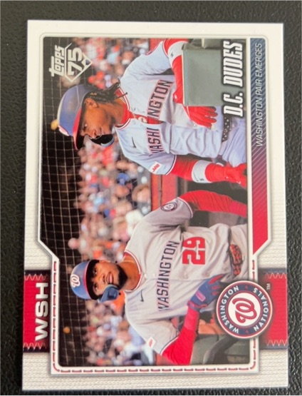 2026 Topps #499 D.C. Dudes (CJ Abrams / James Wood) — front