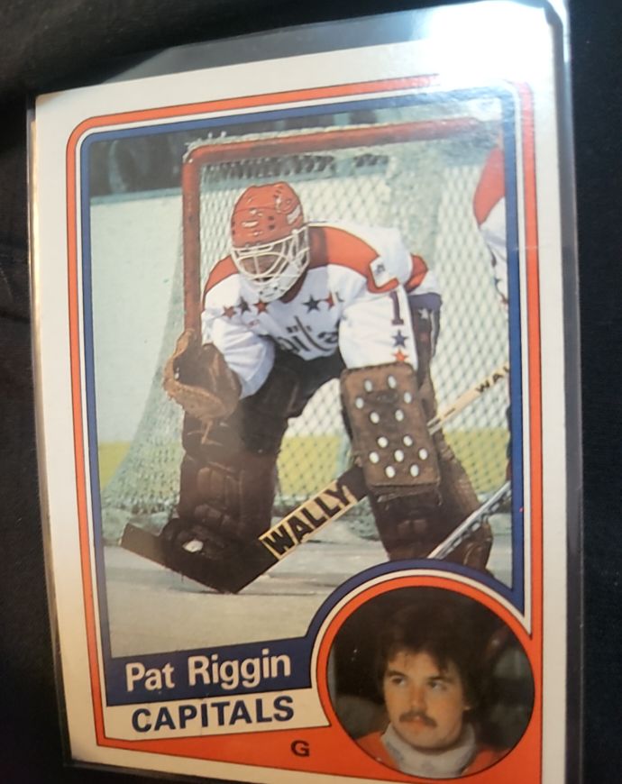1984-85 O-Pee-Chee #205 Pat Riggin Washington Capitals — front