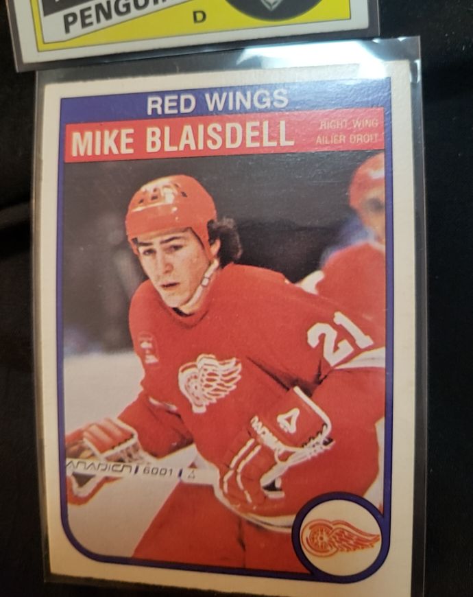1982-83 O-Pee-Chee #81 Mike Blaisdell — front