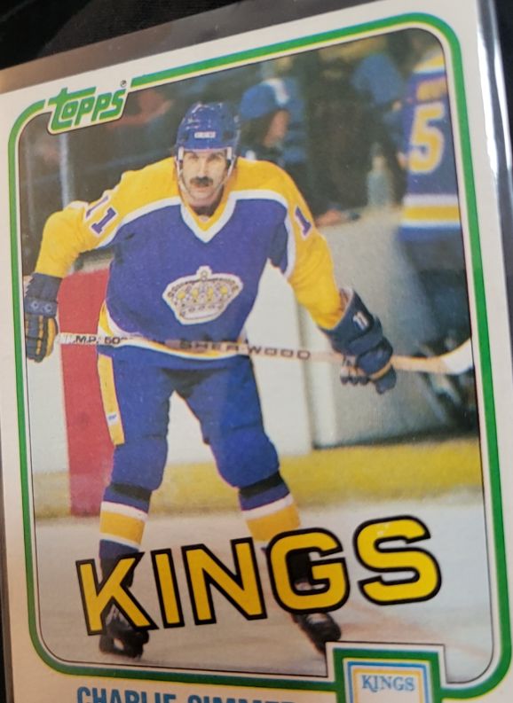 1981-82 Topps #35 Charlie Simmer — front