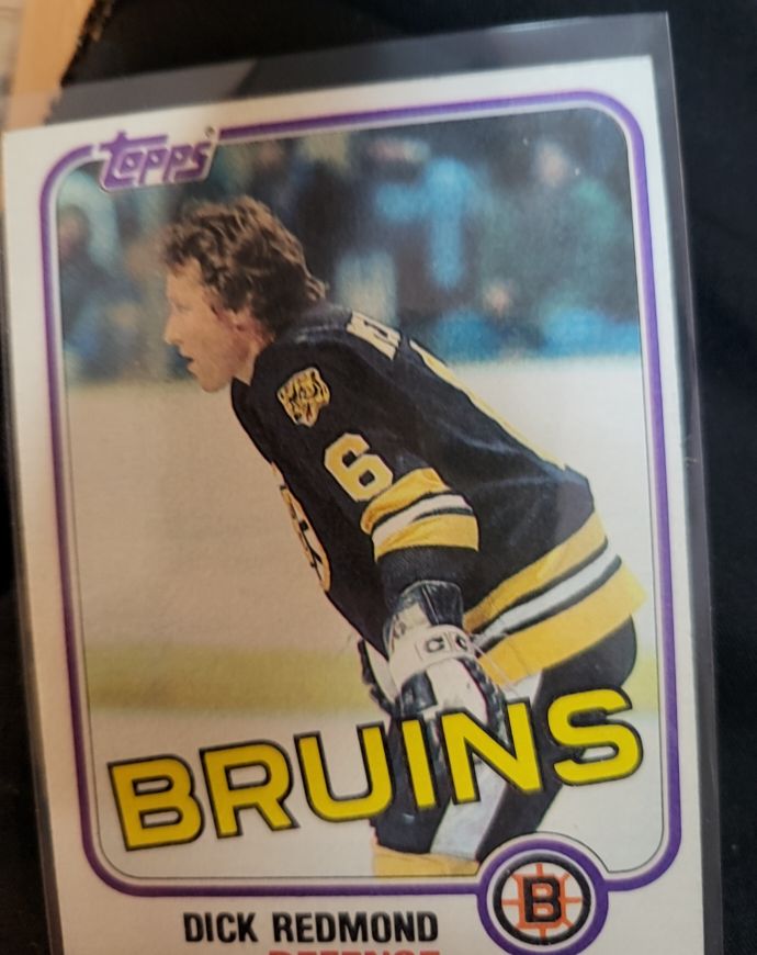 1981-82 Topps #73 Dick Redmond Boston Bruins — front
