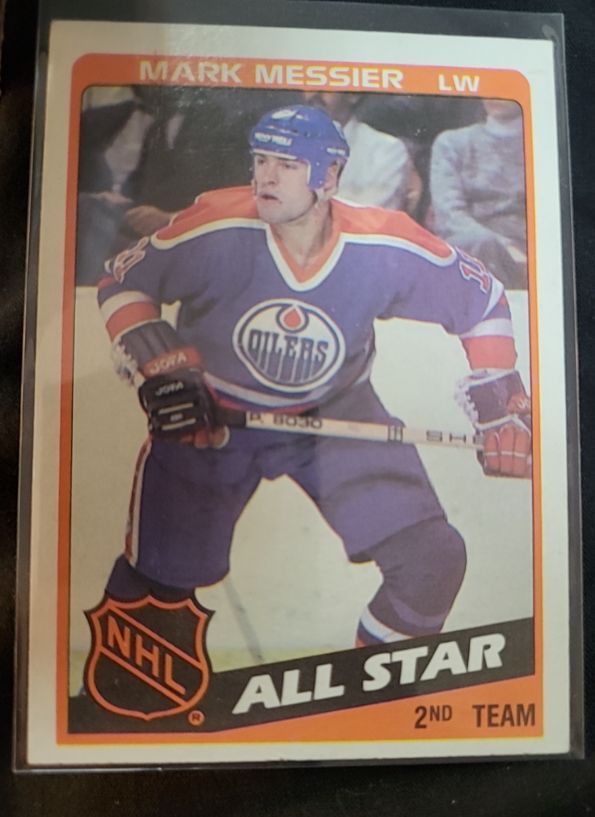 1984-85 Topps #159 Mark Messier All Star Edmonton Oilers — front