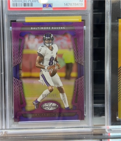 2025 Panini Certified #094 Lamar Jackson — front