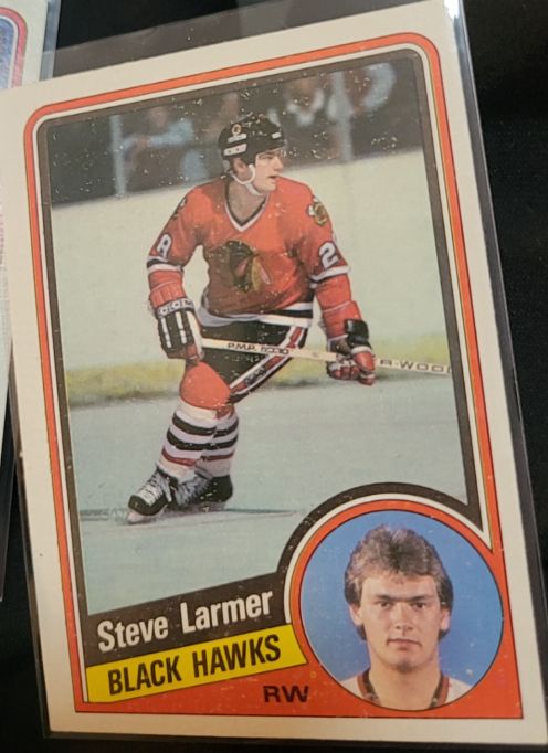 1984-85 O-Pee-Chee #37 Steve Larmer — front
