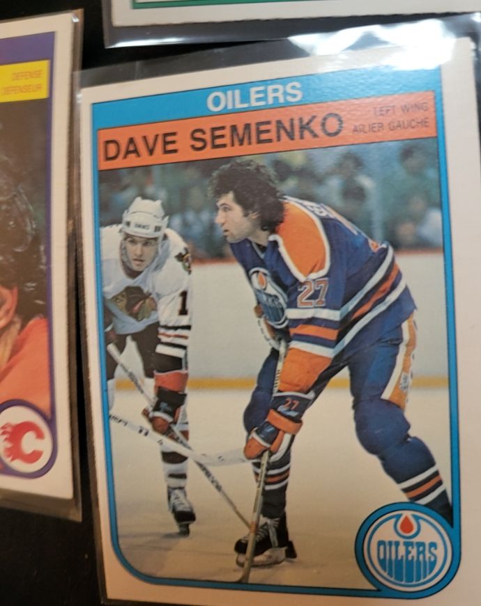 1982-83 O-Pee-Chee #119 Dave Semenko Edmonton Oilers — front