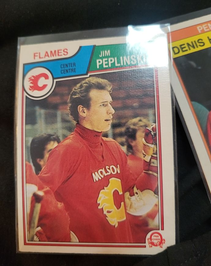 1983-84 O-Pee-Chee #90 Jim Peplinski Calgary Flames — front