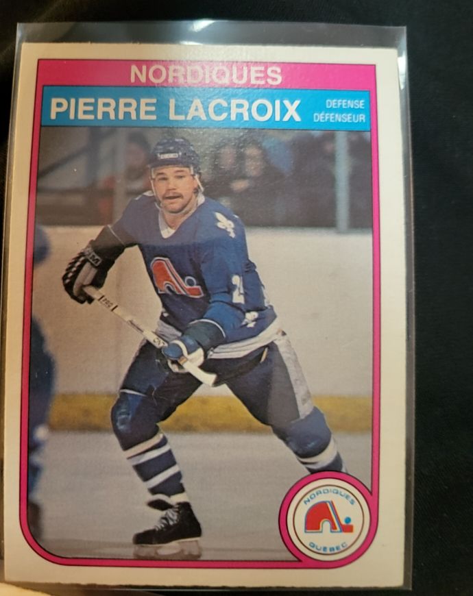 1982-83 O-Pee-Chee #286 Pierre Lacroix Quebec Nordiques — front