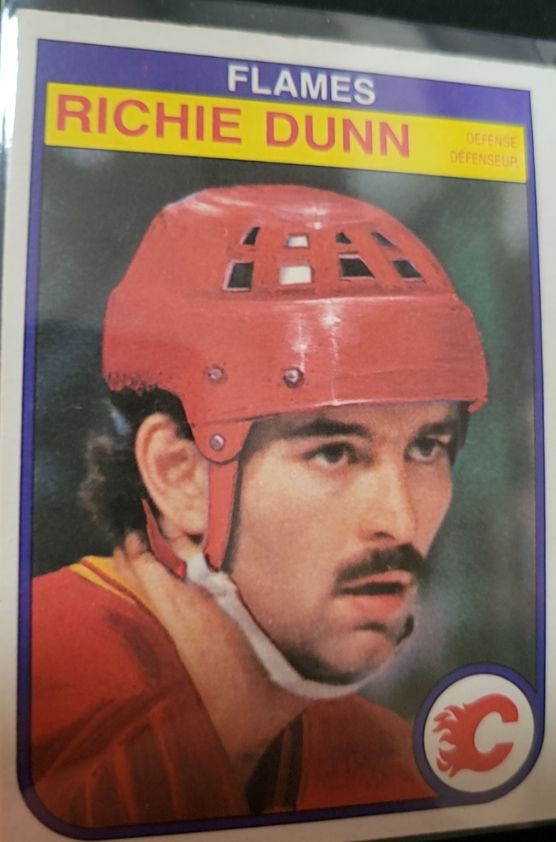 1982-83 O-Pee-Chee #45 Richie Dunn Calgary Flames — front