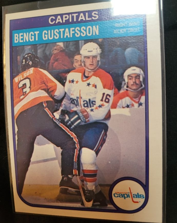 1982-83 O-Pee-Chee #364 Bengt Gustafsson Washington Capitals — front