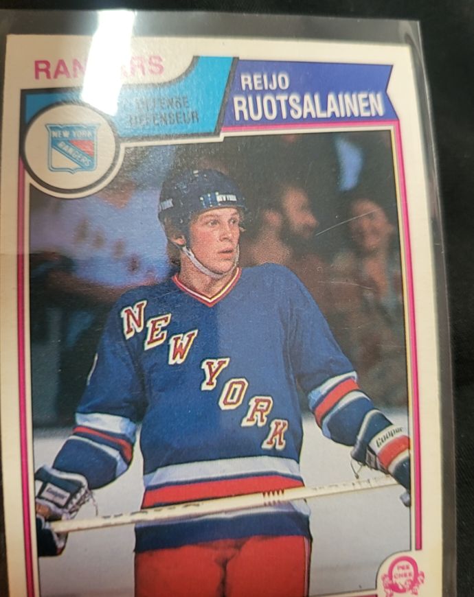 1983-84 O-Pee-Chee #255 Reijo Ruotsalainen New York Rangers — front