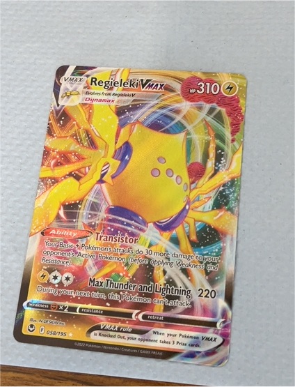 2022 Silver Tempest #058 Regieleki VMAX — front