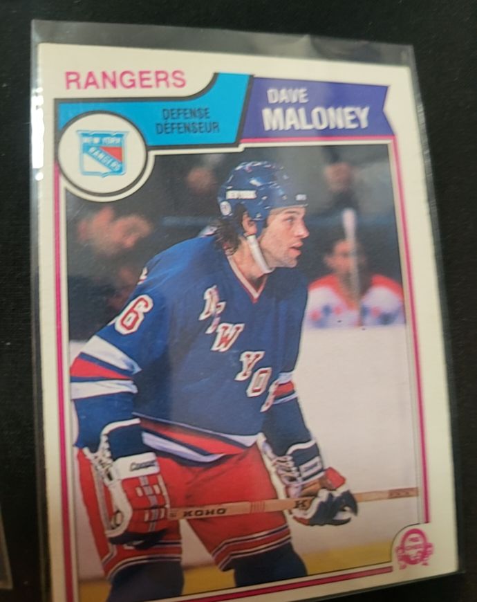 1983-84 O-Pee-Chee #249 Dave Maloney New York Rangers — front