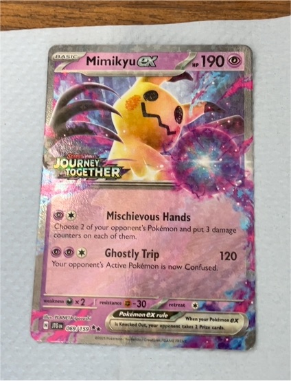 2021 Pokémon SV09: Journey Together #069 Mimikyu ex — front
