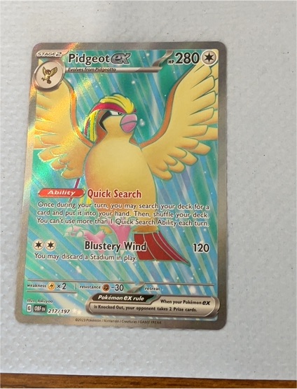 2023 Pokémon #217 Pidgeot ex — front