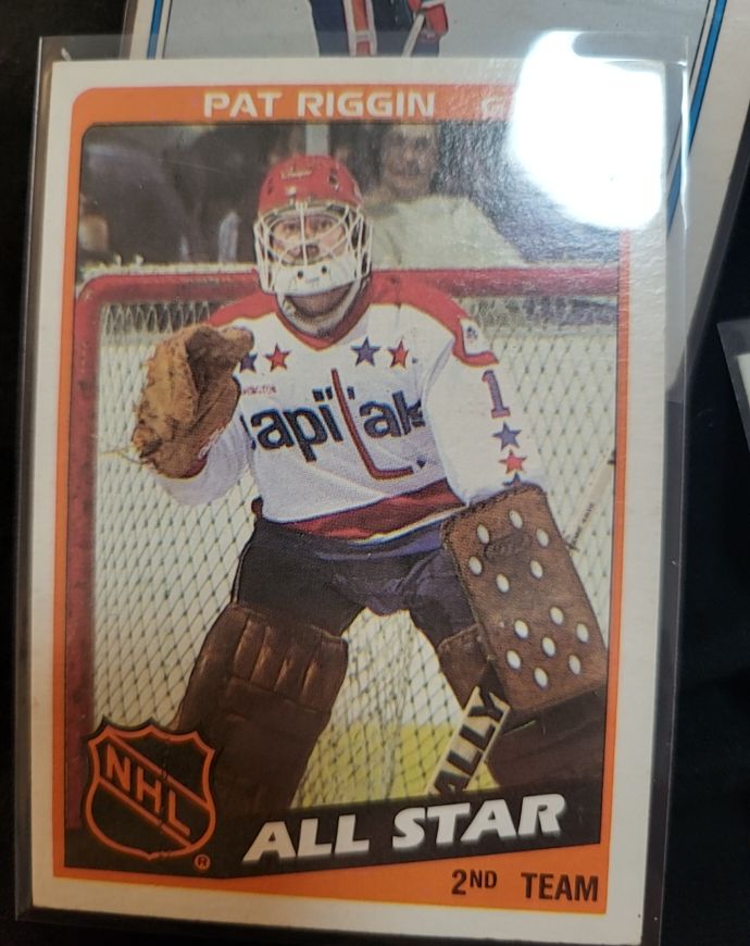 1984 O-Pee-Chee #218 Pat Riggin All Star — front