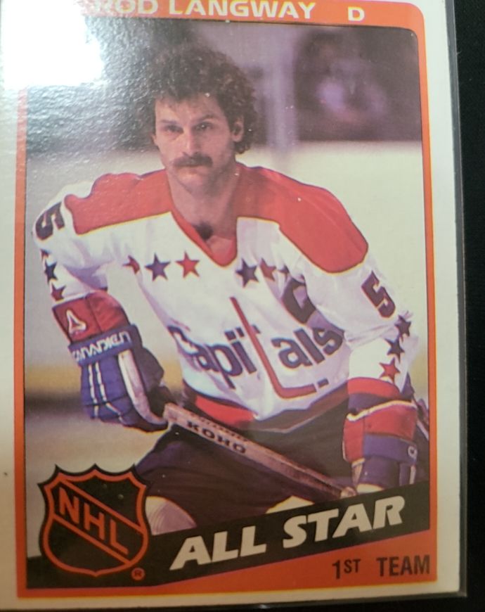 1984-85 Topps #156 Rod Langway — front