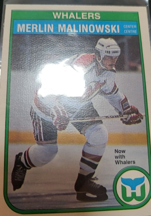 1982-83 O-Pee-Chee #128 Merlin Malinowski — front