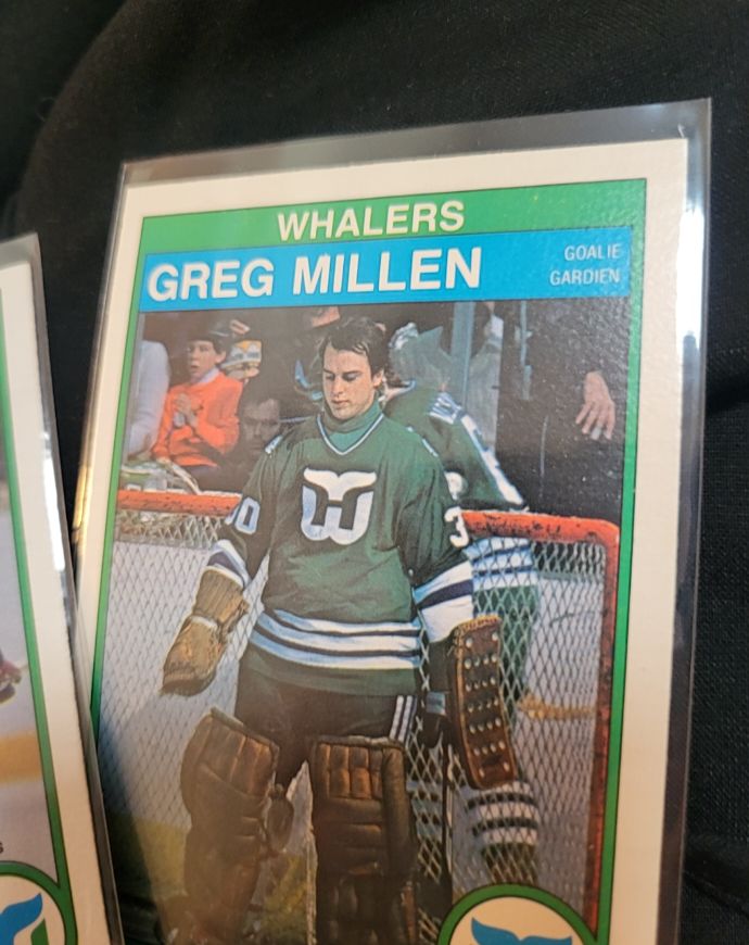 1983-84 O-Pee-Chee #143 Greg Millen Hartford Whalers — front