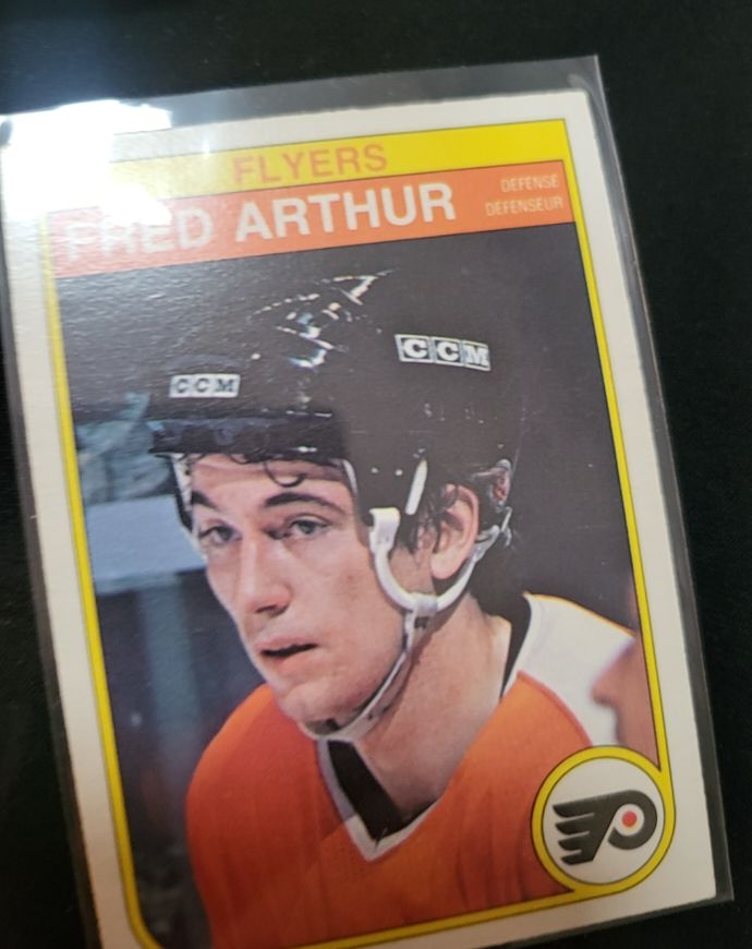 1982-83 O-Pee-Chee #245 Fred Arthur Philadelphia Flyers — front