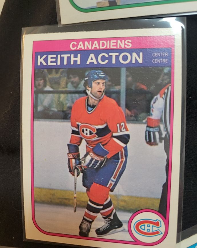1982-83 O-Pee-Chee #179 Keith Acton Montreal Canadiens — front