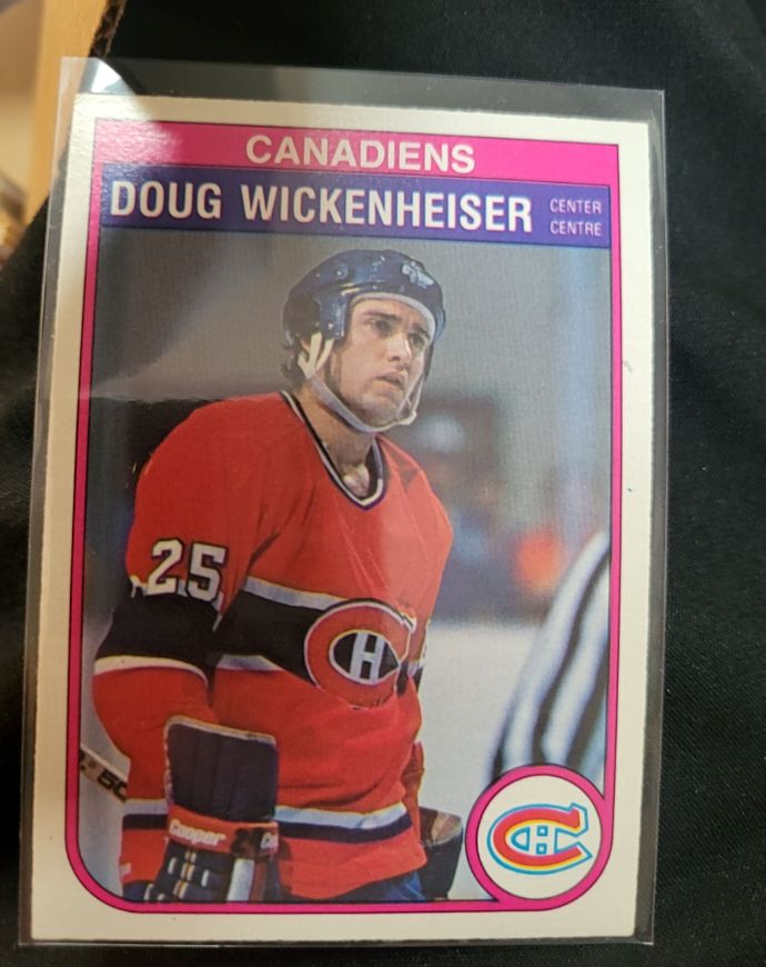 1982-83 O-Pee-Chee #196 Doug Wickenheiser Canadiens — front